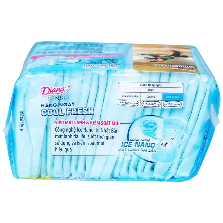 Băng vệ sinh hàng ngày Diana Sensi Cool Fresh Unicharm (20 miếng)