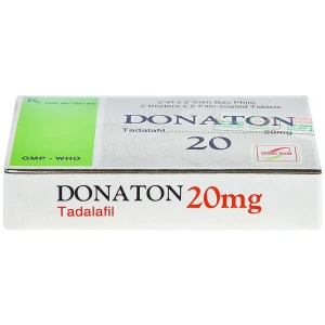 Thuốc Donaton 20 Đông Nam điều trị rối loạn chức năng cương cứng dương vật (2 vỉ x 2 viên)