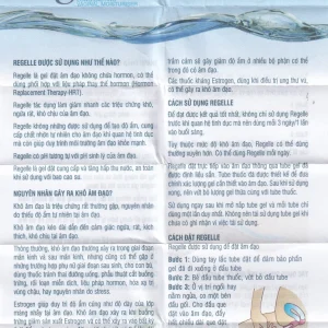 Gel đặt giữ ẩm âm đạo Regelle Kora Healthcare 6.5g cải thiện khô, đau âm đạo (6 tuýp)