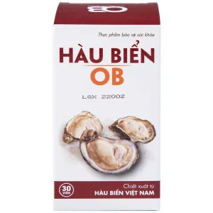 Tinh chất hàu biển OB Phil Inter Pharma hỗ trợ tăng cường sinh lực, cải thiện sinh lý nam (30 viên)