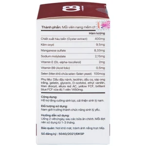 Tinh chất hàu biển OB Phil Inter Pharma hỗ trợ tăng cường sinh lực, cải thiện sinh lý nam (30 viên)