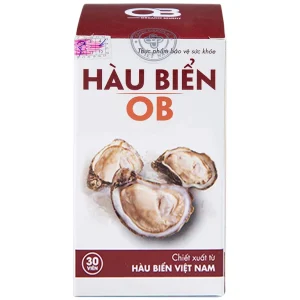 Tinh chất hàu biển OB Phil Inter Pharma hỗ trợ tăng cường sinh lực, cải thiện sinh lý nam (30 viên)