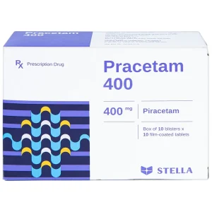 Viên nén Pracetam 400 Stella điều trị chóng mặt, suy giảm trí nhớ (10 vỉ x 10 viên)