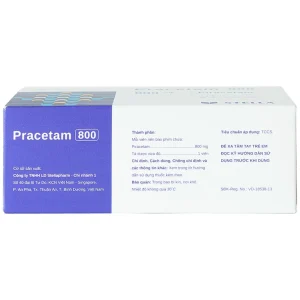 Viên nén Pracetam 800 Stella điều trị chóng mặt, suy giảm trí nhớ (6 vỉ x 15 viên)