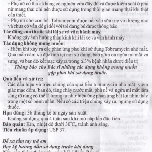 Thuốc nhỏ mắt Biracin-E Bidiphar điều trị các nhiễm khuẩn mắt do các chủng nhạy cảm (5ml)