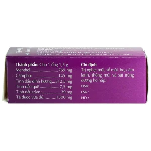 Ống hít Sao Vàng Danapha điều trị nghẹt mũi, sổ mũi, ho (1.5g)