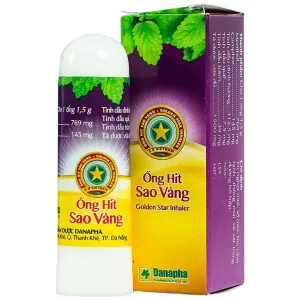 Ống hít Sao Vàng Danapha điều trị nghẹt mũi, sổ mũi, ho (1.5g)