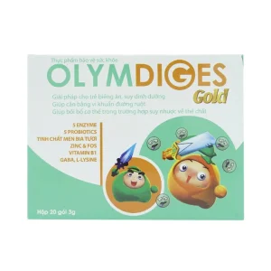 Cốm Olymdiges Gold Olympus bổ sung men tiêu hóa và các vi khuẩn có lợi đường ruột (20 gói x 3g)