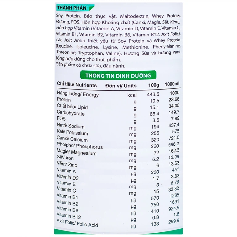 Sữa bột Nepro 1 VitaDairy bổ sung dinh dưỡng giảm protein dành cho người bệnh thận (400g)