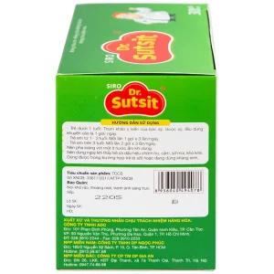 Siro Dr.Sutsit Gia An giải cảm, giảm ho, giảm sổ mũi (30 gói x 5ml)