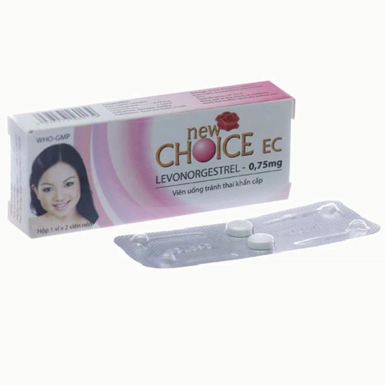 Thuốc Newchoice EC 0,75mg Nam Hà ngừa thai khẩn cấp (1 vỉ x 2 viên)