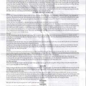 Thuốc Singulair 10mg MSD điều trị hen phế quản mạn tính (2 vỉ x 14 viên)