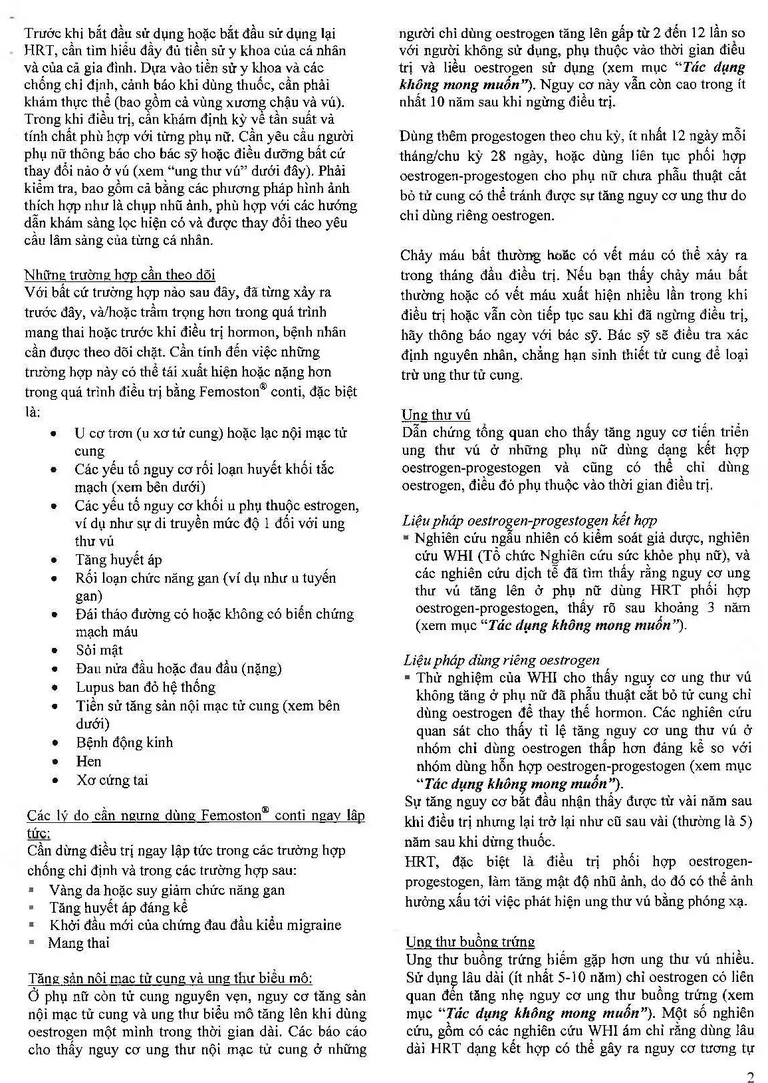 Thuốc Femoston Conti 1mg/5mg Abbott điều trị thiếu hụt estrogen (1 vỉ x 28 viên)
