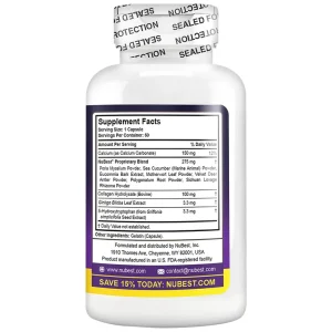 Thực phẩm bảo vệ sức khỏe Nubest Tall bổ sung canxi hỗ trợ phát triển xương, răng chắc khỏe (60 viên)