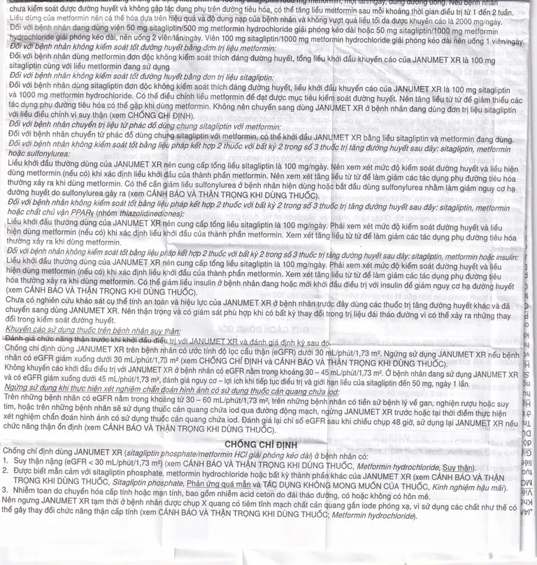 Viên nén Janumet XR 50mg/1000mg MSD điều trị đái tháo đường típ 2 (14 viên)