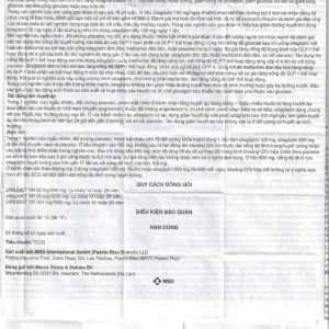 Viên nén Janumet XR 50mg/1000mg MSD điều trị đái tháo đường típ 2 (14 viên)