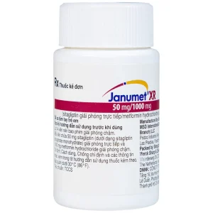 Viên nén Janumet XR 50mg/1000mg MSD điều trị đái tháo đường típ 2 (14 viên)