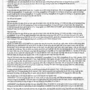 Viên nén Jardiance 25mg Boehringer điều trị đái tháo đường típ 2 (3 vỉ x 10 viên)