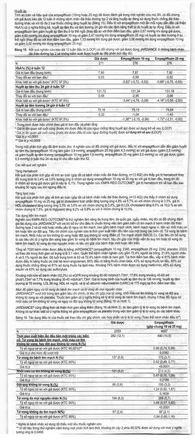 Viên nén Jardiance 25mg Boehringer điều trị đái tháo đường típ 2 (3 vỉ x 10 viên)