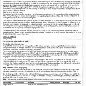 Viên nén Jardiance 25mg Boehringer điều trị đái tháo đường típ 2 (3 vỉ x 10 viên)