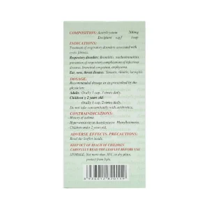 Thuốc Acetylcystein 200mg Nadyphar tiêu nhầy trong bệnh viêm phế quản, bệnh nhầy nhớt (10 vỉ x 10 viên)