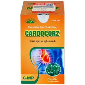 Viên uống Cardocorz NanoFrance tăng cường lưu thông máu, giảm nguy cơ huyết khổi (60 viên)