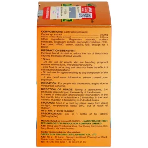 Viên uống Cardocorz NanoFrance tăng cường lưu thông máu, giảm nguy cơ huyết khổi (60 viên)