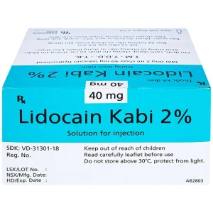 Dung dịch tiêm Lidocain Kabi 2% dùng để gây tê tại chỗ (100 ống x 2ml)