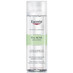 Nước tẩy trang Eucerin Pro Acne Acne And Make Up Cleansing Water giảm nhờn trên da (200ml)