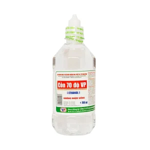 Cồn 70 độ Vĩnh Phúc dùng để diệt khuẩn dụng cụ y tế, bề mặt trong y tế (500ml)