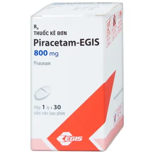 Viên nén Piracetam - Egis 800mg điều trị các triệu chứng của hội chứng tâm thần thực thể (30 viên)
