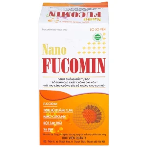 Viên uống Nano Fucomin HVQY hỗ trợ giảm tác dụng phụ của hóa trị giúp chống gốc tự do (30 viên)