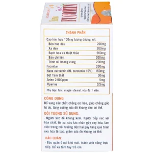 Viên uống Nano Fucomin HVQY hỗ trợ giảm tác dụng phụ của hóa trị giúp chống gốc tự do (30 viên)