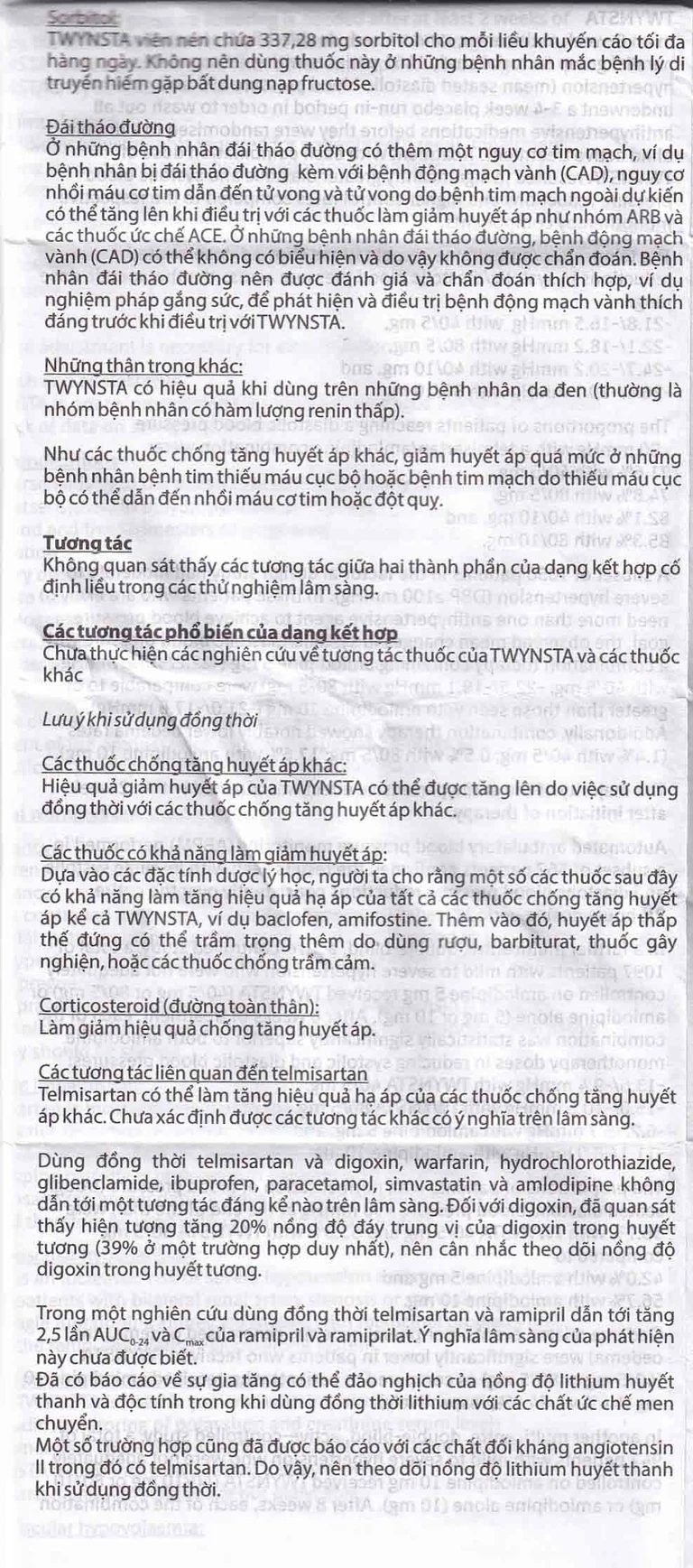 Thuốc Twynsta 80mg/5mg Boehringer điều trị tăng huyết áp vô căn (14 vỉ x 7 viên)