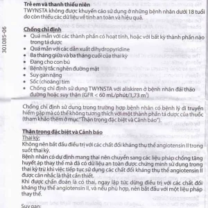 Thuốc Twynsta 80mg/5mg Boehringer điều trị tăng huyết áp vô căn (14 vỉ x 7 viên)