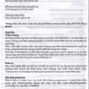 Thuốc Twynsta 80mg/5mg Boehringer điều trị tăng huyết áp vô căn (14 vỉ x 7 viên)
