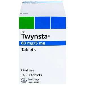 Thuốc Twynsta 80mg/5mg Boehringer điều trị tăng huyết áp vô căn (14 vỉ x 7 viên)