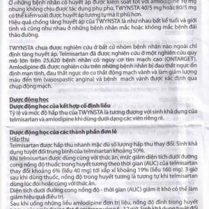 Thuốc Twynsta 80mg/5mg Boehringer điều trị tăng huyết áp vô căn (14 vỉ x 7 viên)