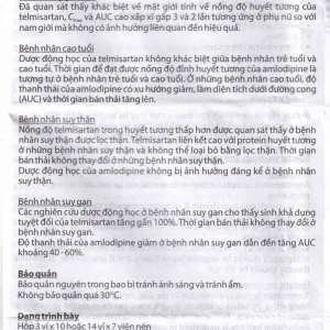 Thuốc Twynsta 80mg/5mg Boehringer điều trị tăng huyết áp vô căn (14 vỉ x 7 viên)