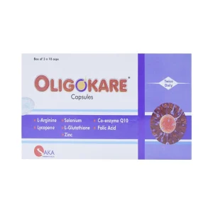 Viên uống Oligokare Ahaan Healthcare điều trị hiếm muộn ở nam giới (3 vỉ x 10 viên)