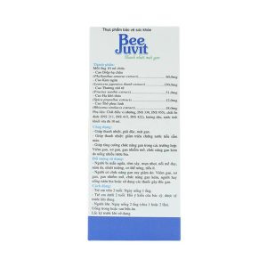 Dung dịch uống Bee Juvit thanh nhiệt mát gan (4 vỉ x 5 ống x 10ml)