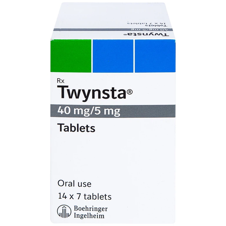 Thuốc Twynsta 40mg/5mg Boehringer điều trị tăng huyết áp vô căn (14 vỉ x 7 viên)