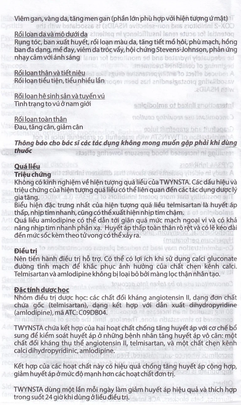 Thuốc Twynsta 40mg/5mg Boehringer điều trị tăng huyết áp vô căn (14 vỉ x 7 viên)