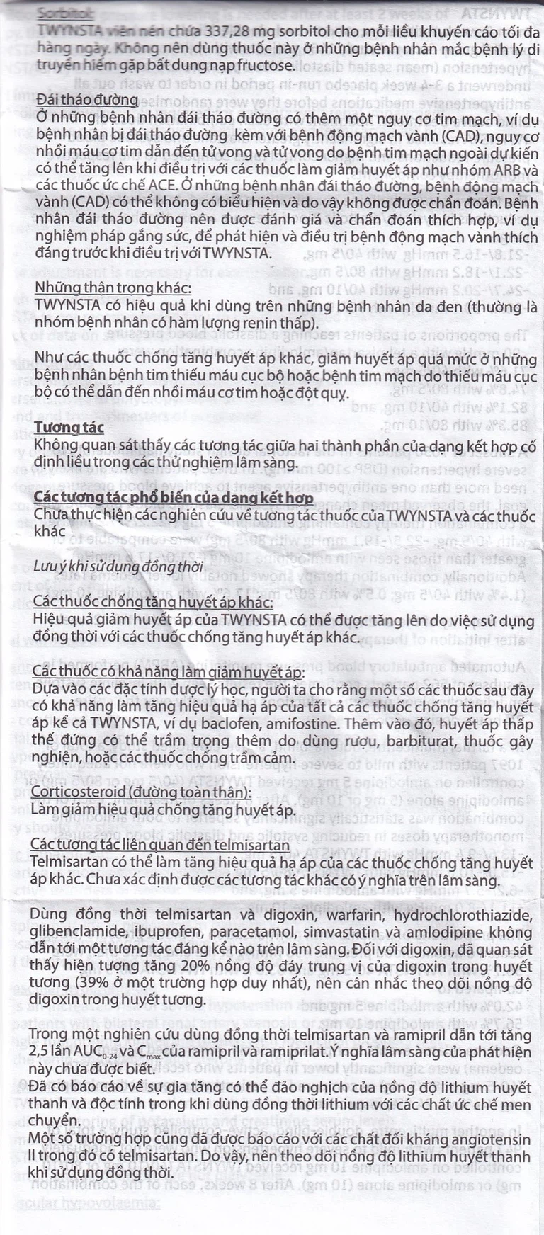 Thuốc Twynsta 40mg/5mg Boehringer điều trị tăng huyết áp vô căn (14 vỉ x 7 viên)