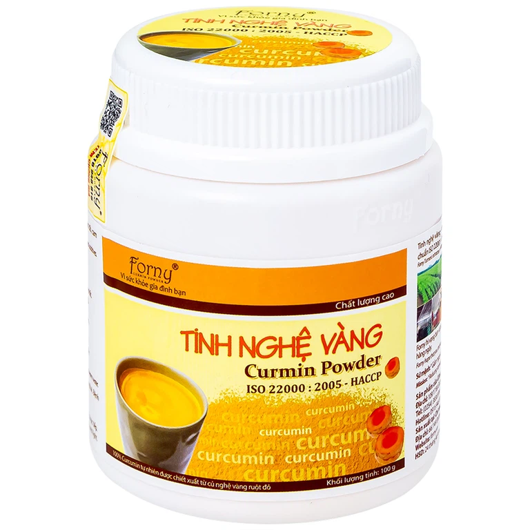 Tinh Nghệ Vàng Curmin Powder Forny bảo vệ và tái tạo niêm mạc dạ dày (100g)