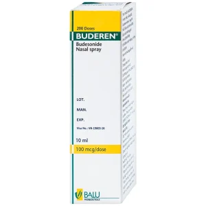 Bình xịt mũi Buderen 200 Dose 10ml điều trị viêm mũi dị ứng theo mùa (200 liều)