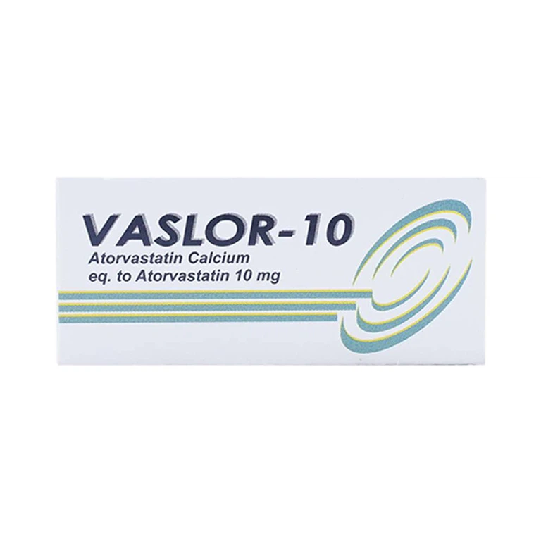 Thuốc Vaslor 10 Davi Pharm giảm cholesterol và triglycerid trong máu (4 vỉ x 7 viên)