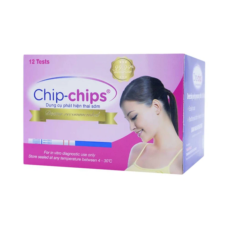 Dụng cụ phát hiện thai sớm Chip-Chips Tanaphar sau giao hợp 7 - 10 ngày (12 que)