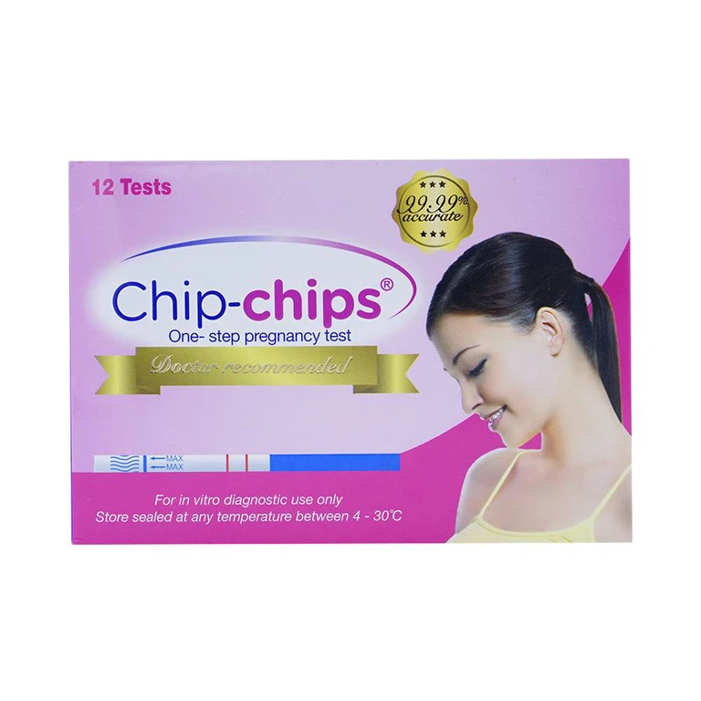 Dụng cụ phát hiện thai sớm Chip-Chips Tanaphar sau giao hợp 7 - 10 ngày (12 que)