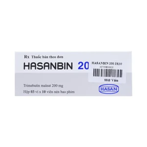 Thuốc Hasanbin 200 Hasan điều trị rối loạn chức năng đường tiêu hóa và ống mật (3 vỉ x 10 viên)